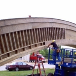 Preparing arch for copper overlay